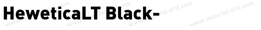 HeweticaLT Black字体转换